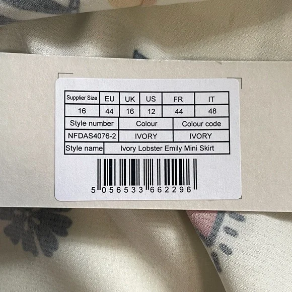 NWT Never Fully Dressed Lobster Emily Verity top and skirt size 12us - Picture 11 of 12